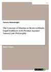The Concept of Dharma in Medieval Hindu Legal Traditions with Thomas Aquinas' Natural Law Philosophy