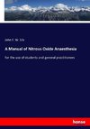 A Manual of Nitrous Oxide Anaesthesia
