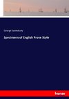 Specimens of English Prose Style