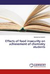 Effects of food insecurity on achievement of chemistry students