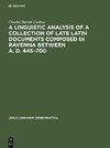 A linguistic analysis of a collection of late Latin documents composed in Ravenna between A. D. 445-700