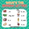 What's The Missing Letter? Basic Vocabulary for Kids Picture Book | Children's Reading and Writing Books