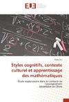Styles cognitifs, contexte culturel et apprentissage des mathématiques