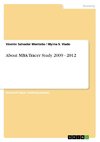 About MBA Tracer Study 2009 - 2012