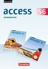 English G Access Band 5/6: 9./10. Schuljahr - Allgemeine Ausgabe - Wordmaster mit Lösungen