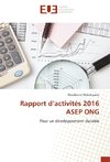 Rapport d'activités 2016 ASEP ONG