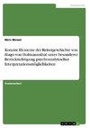 Konzise Elemente der Reitergeschichte von Hugo von Hofmannsthal unter besonderer Berücksichtigung psychoanalytischer Interpretationsmöglichkeiten