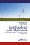 Instability analysis of rotating delaminated tapered composite plates