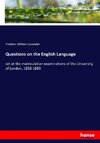 Questions on the English Language