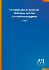 Verordnung über die Kosten von Maßnahmen nach dem Eisenbahnkreuzungsgesetz