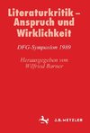 Literaturkritik - Anspruch und Wirklichkeit