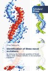Identification of three novel mutations