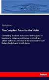 The Compleat Tutor for the Violin