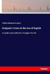 Hodgson's Errors in the Use of English