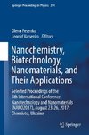 Nanochemistry, Biotechnology, Nanomaterials, and Their Applications