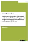 Kommunikationspolitische Instrumente der klassischen Werbung im Vergleich zum Sportsponsoring am Beispiel der Fußball Bundesliga und FIFA Events