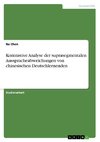 Kontrastive Analyse der suprasegmentalen Ausspracheabweichungen von chinesischen Deutschlernenden