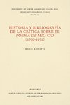 Historia y bibliografía de la crítica sobre el Poema de mío Cid (1750-1971)