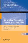 Bio-inspired Computing: Theories and Applications