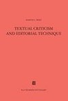 Textual Criticism and Editorial Technique