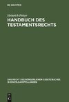 Handbuch des Testamentsrechts