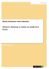 Shadow Banking in India. An Analytical Study
