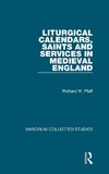 Liturgical Calendars, Saints and Services in Medieval England