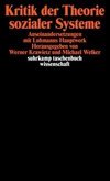 Kritik der Theorie sozialer Systeme