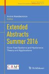 Extended Abstracts Summer 2016