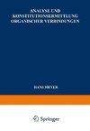 Analyse und Konstitutionsermittlung Organischer Verbindungen