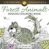 Forest Animals Designs Coloring Book For Grown Ups