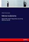 Hebrew vocabularies