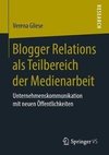 Blogger Relations als Teilbereich der Medienarbeit