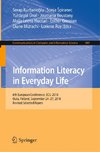 Information Literacy in Everyday Life