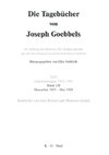 Die Tagebücher von Joseph Goebbels, Band II, Dezember 1925 - Mai 1928