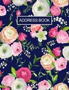 Address Book: Beautiful Watercolor Florals Roses Address Book Alphabetized Organizer for Seniors, Low Vision Journal Large Print 8.5