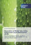 Separation of Metal Ions Using Supported Liquid Membranes (SLM)