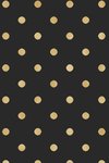 2020 Planner: 2020 Daily Simple Agenda: 6x9 Soft Cover: Black & Gold Polka Dots