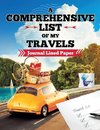 A Comprehensive List of My Travels | Journal Lined Paper