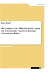 Marktanalyse eines Mikrostudios in Leipzig mit Schwerpunkt Functional Training. Chancen und Risiken