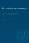 S¿mantique synchronique