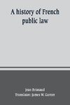 A history of French public law