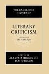 Minnis, A: Cambridge History of Literary Criticism: Volume 2