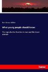 What young people should know: