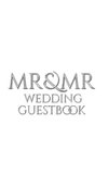 Mr and  Mr  Wedding Guest  Book