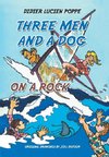 Three Men and a Dog on a Rock