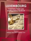 Luxemburg Investment, Trade Laws and Regulations Handbook Volume 1 Strategic Information and Basic Laws