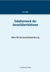Tabellenwerk der Annuitätenfaktoren