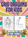 How to draw for kids (Grid drawing for kids - Action Figures)