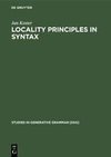 Locality principles in syntax